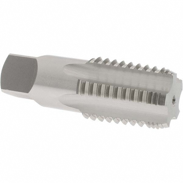 1-1/2-11-1/2 NPT, 7 Flutes, Bright Finish, High Speed Steel, Interrupted Thread Pipe Tap