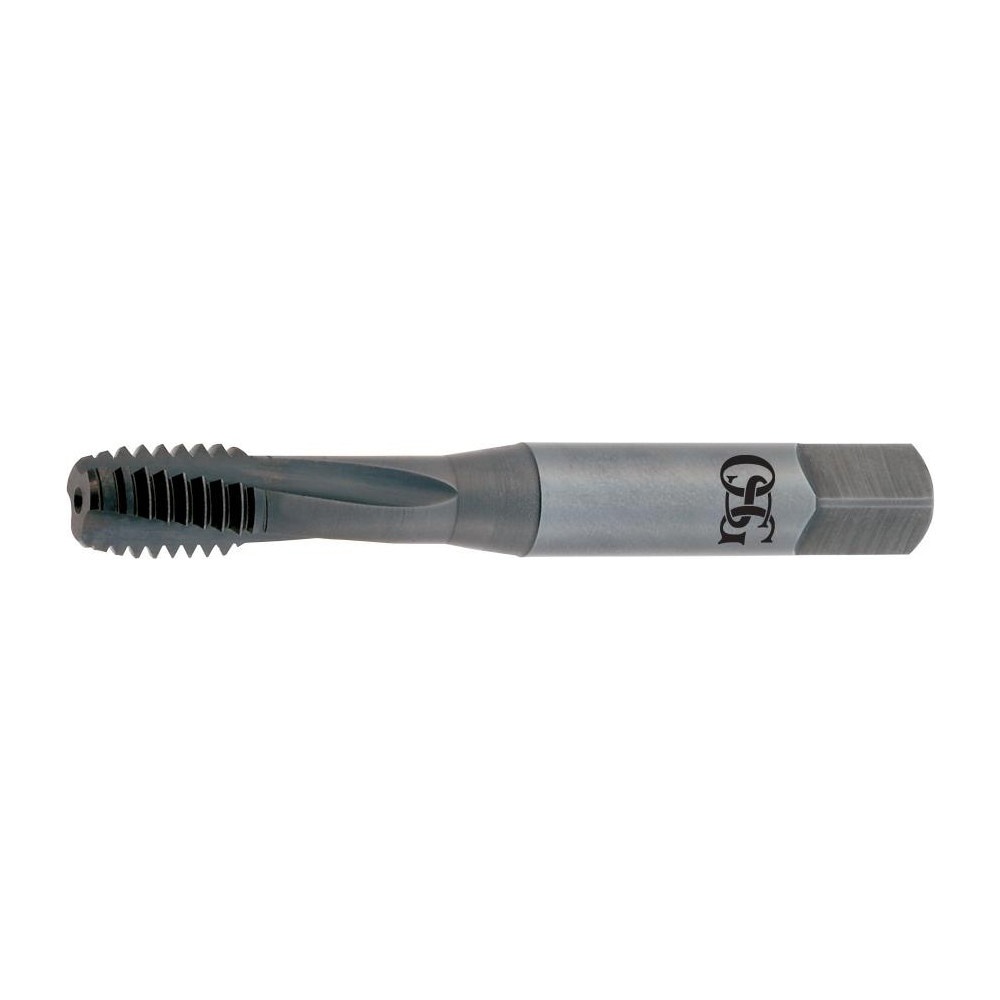 Spiral Flute Tap: M12x1.75 Metric Coarse, 3 Flutes, Modified Bottoming, 6H Class of Fit, Powdered Metal, TICN Coated