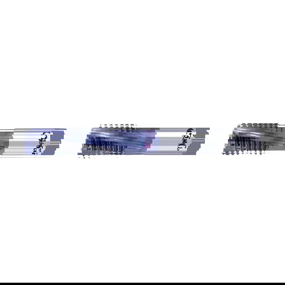 Spiral Flute Tap: M6x1.00 Metric Coarse, 3 Flutes, Modified Bottoming, 6H Class of Fit, Powdered Metal, TICN Coated