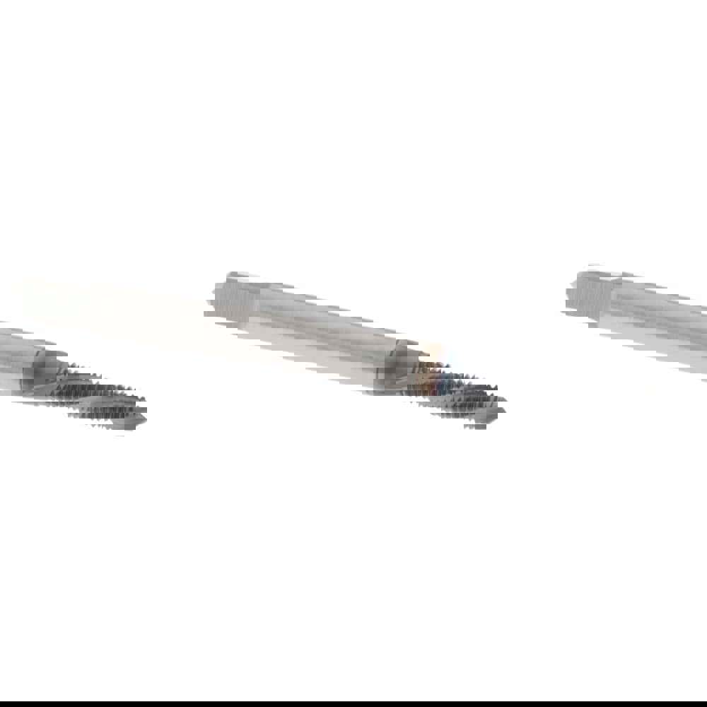 Spiral Flute Tap: M2.5x0.45 Metric Coarse, 3 Flutes, Plug, 6H Class of Fit, Cobalt, Nitride Coated