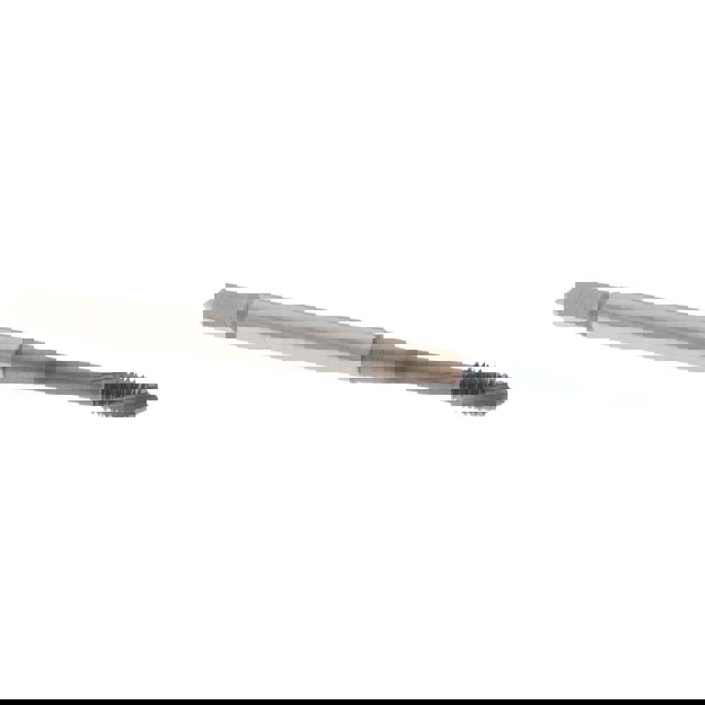 Spiral Flute Tap: M3x0.50 Metric Coarse, 3 Flutes, Plug, 6H Class of Fit, Cobalt, Nitride Coated