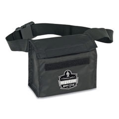 Facepiece Respirator Fanny Pack: Nylon, Black, Use with Half Mask