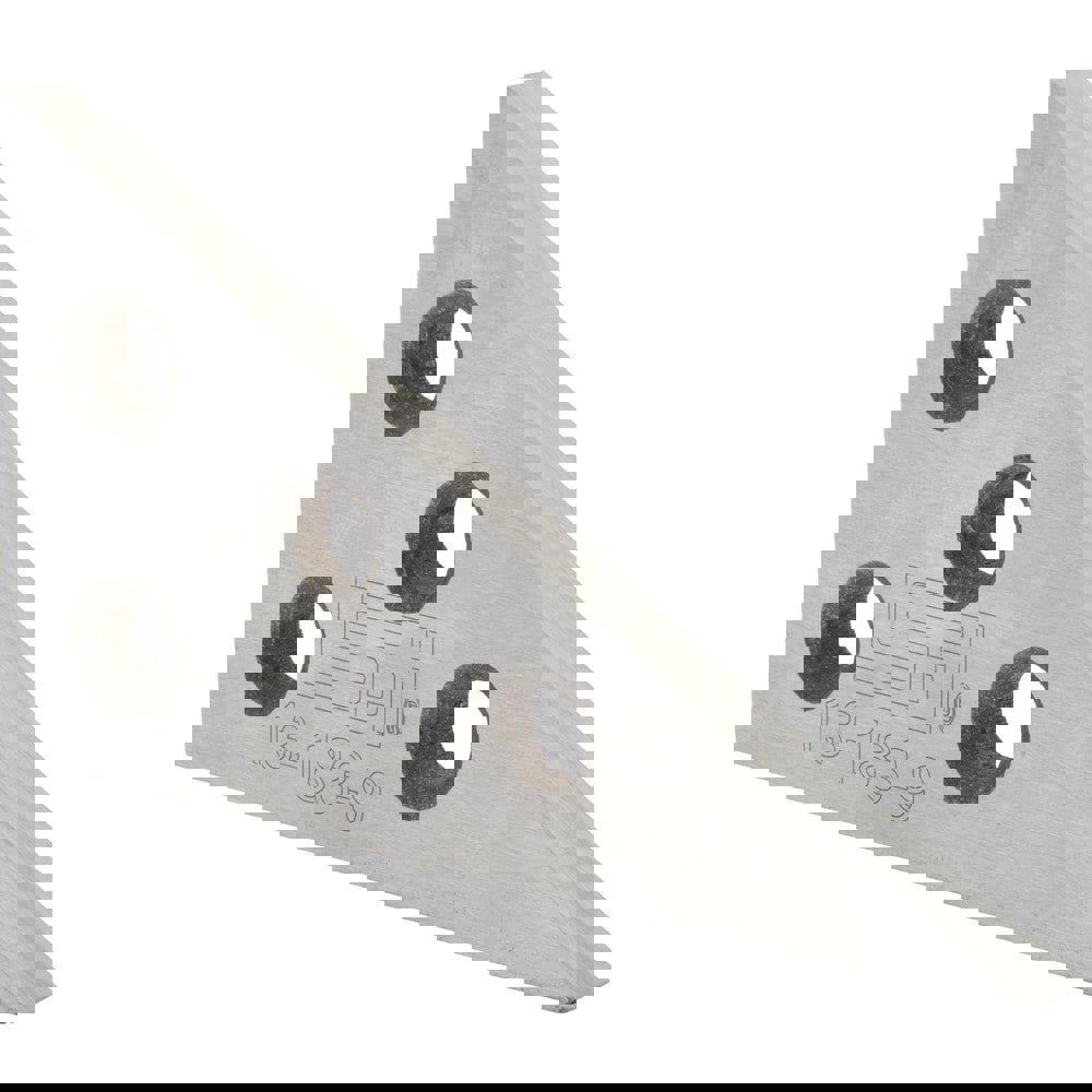 90&deg; Angle, 4 Inch Long, 1/4 Inch Thick, Steel, Angle Block