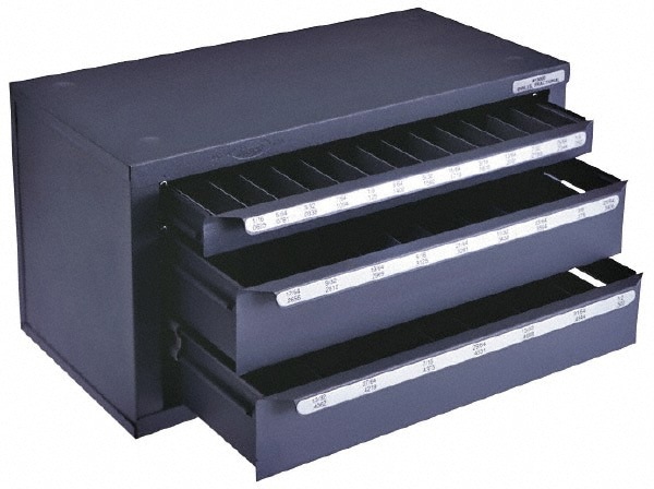 Drill Bit Storage; Drill Bit Type Compatibility: Taper Length ; Shank Type Compatibility: Morse Taper ; Number Of Drawers: 4 ; UNSPSC Code: 27112833