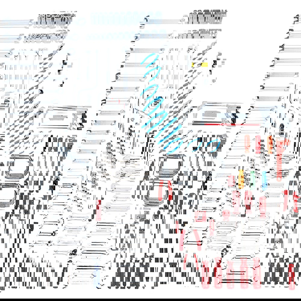 Combination Hand Tool Sets; Set Type: Intermediate Tool Set ; Number Of Pieces: 218 ; Measurement Type: Inch ; Tool Finish: Chrome-Plated