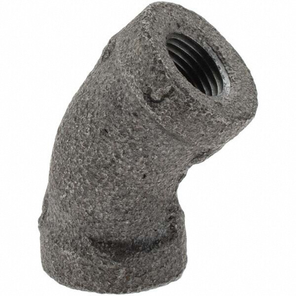 Black 45 &deg; Elbow: 1/8