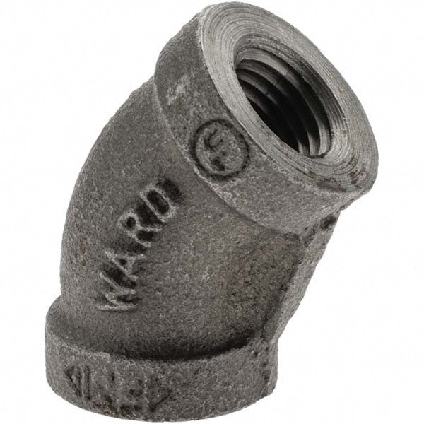 Black 45 &deg; Elbow: 1/4