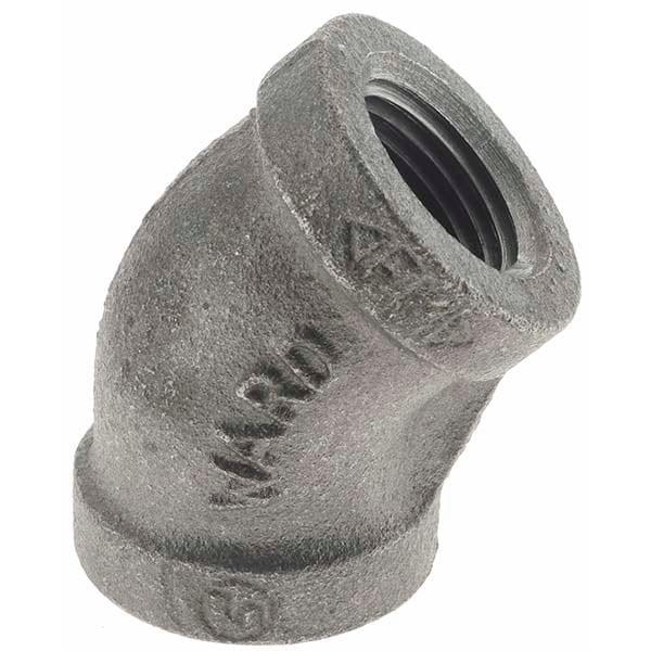 Black 45 &deg; Elbow: 1/2