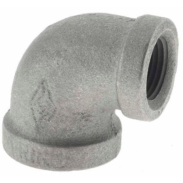Black 90 &deg; Reducing Elbow: 1/2 x 3/8