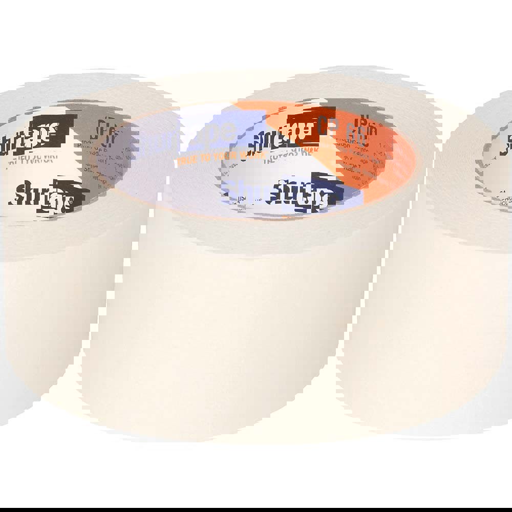 Masking Tape: 48 mm Wide, 60 yd Long, 5.2 mil Thick, Natural & Tan