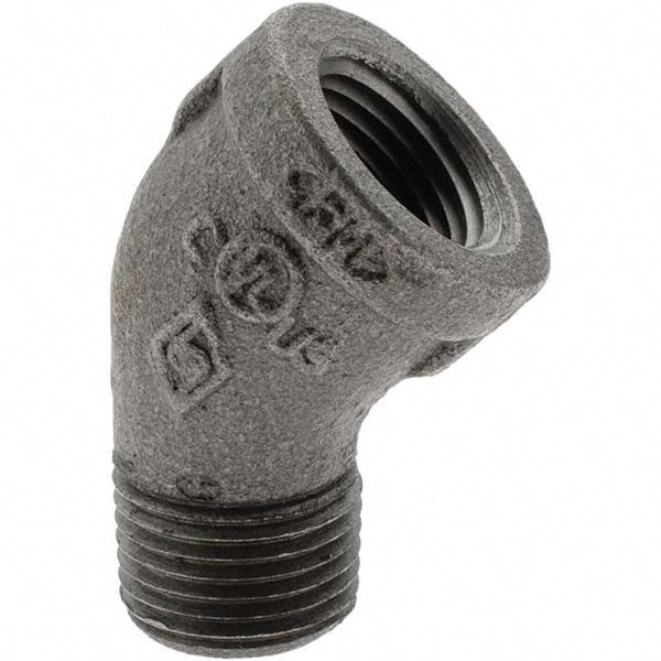 Black 45 &deg; Street Elbow: 1/2