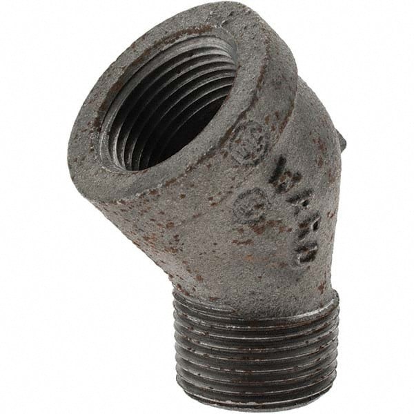 Black 45 &deg; Street Elbow: 3/4
