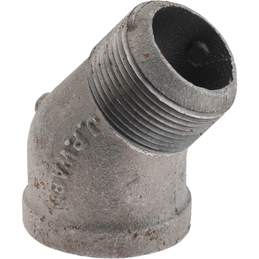 Black 45 &deg; Street Elbow: 1-1/4