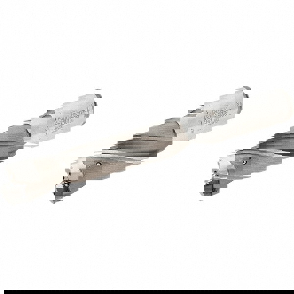 Replaceable-Tip Drill: 19.05 to 19.55 mm Dia, 100 mm Max Depth, 19.05 mm Straight-Cylindrical Shank