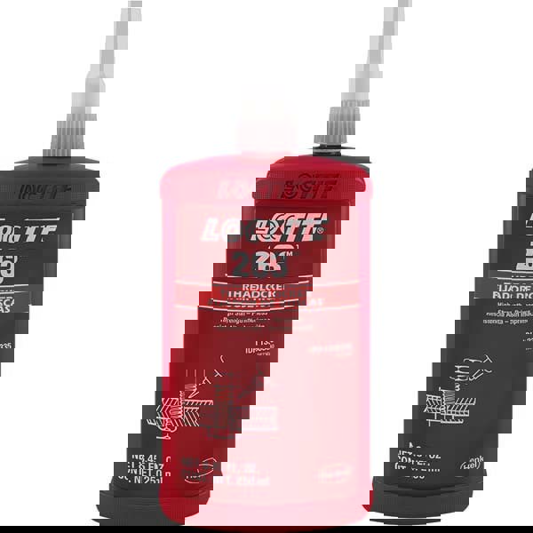 Threadlocker: Red, Liquid, 250 mL, Bottle