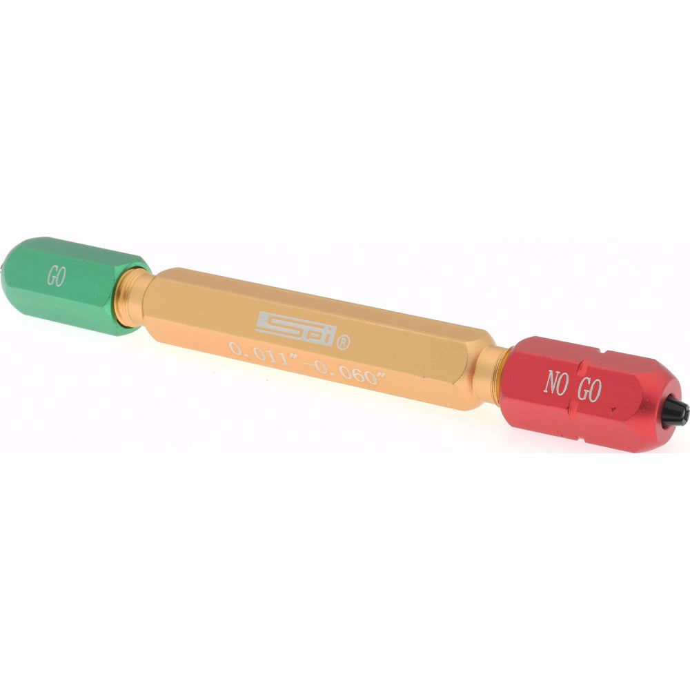 0.011 to 0.06 Inch Ring Diameter Range, M0 Handle Size, Aluminum, Pin Gage Handle