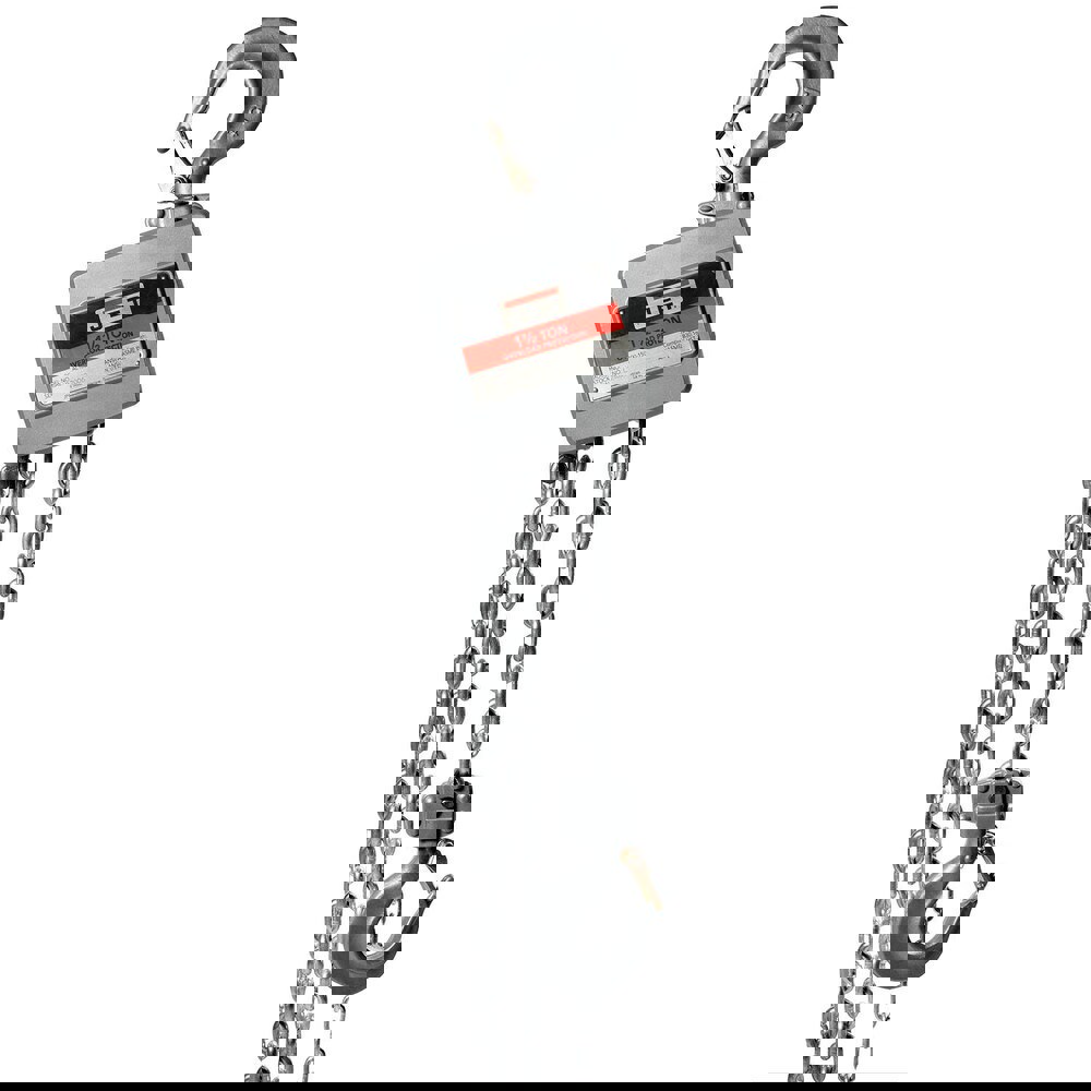 Manual Hoists-Chain, Rope & Strap; Hoist Type: Hand Chain Hoist with Overload Protection ; Lift Mechanism: Chain ; Capacity (Lb.): 3300 ; Pull Capacity: 3300lb ; Maximum Lift Distance: 15ft ; Minimum Headroom: 13.8125in