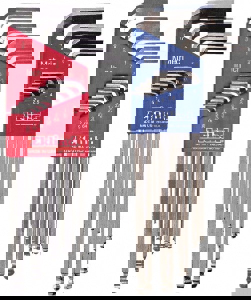 22 Piece L-Key Ball End Hex Key Set