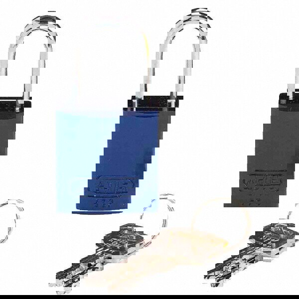 Lockout Padlock: Keyed Different, Key Retaining, Aluminum, 1