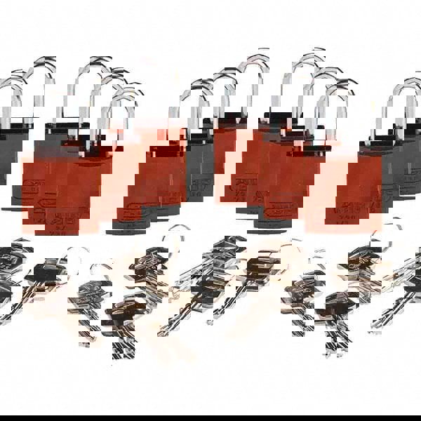 Lockout Padlock: Keyed Alike, Key Retaining, Aluminum, 1