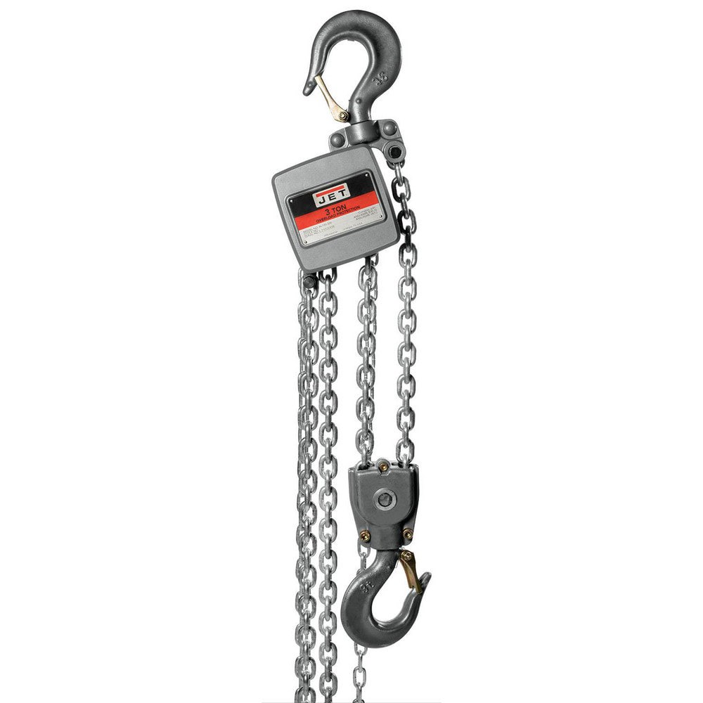 Manual Hoists-Chain, Rope & Strap; Hoist Type: Hand Chain Hoist with Overload Protection ; Lift Mechanism: Chain ; Capacity (Lb.): 6700 ; Pull Capacity: 6700lb ; Maximum Lift Distance: 10ft ; Minimum Headroom: 18.5in