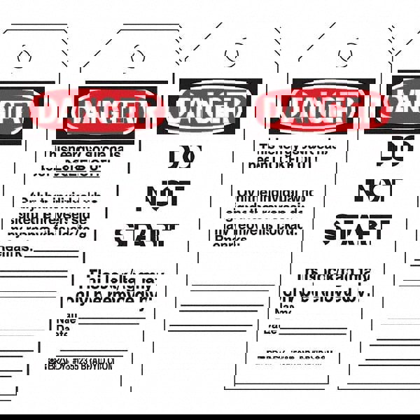 Do Not Operate Tag: Polyester, 