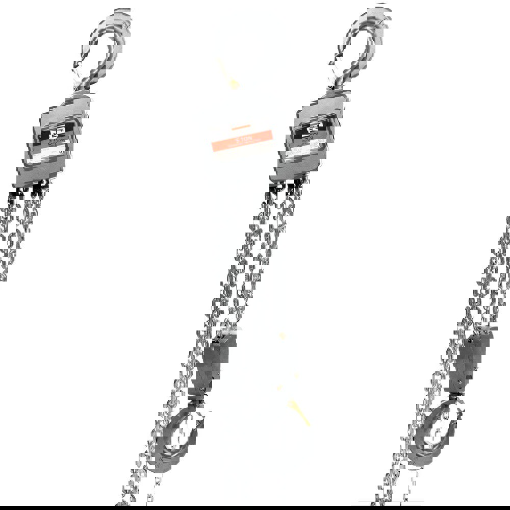 Manual Hoists-Chain, Rope & Strap; Hoist Type: Hand Chain Hoist with Overload Protection ; Lift Mechanism: Chain ; Capacity (Lb.): 11200 ; Pull Capacity: 11200lb ; Maximum Lift Distance: 10ft ; Minimum Headroom: 22.8125in