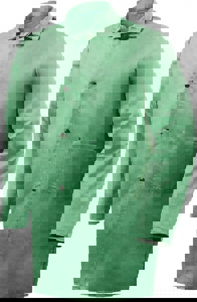 Flame Resistant/Retardant Jacket: Size Small, Cotton, Snaps Closure