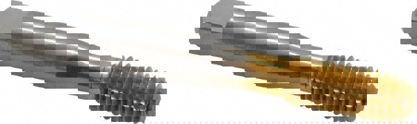 Thread Forming Tap: 3/8-16 UNC, 2/3B Class of Fit, Bottoming, High Speed Steel, TiN Coated