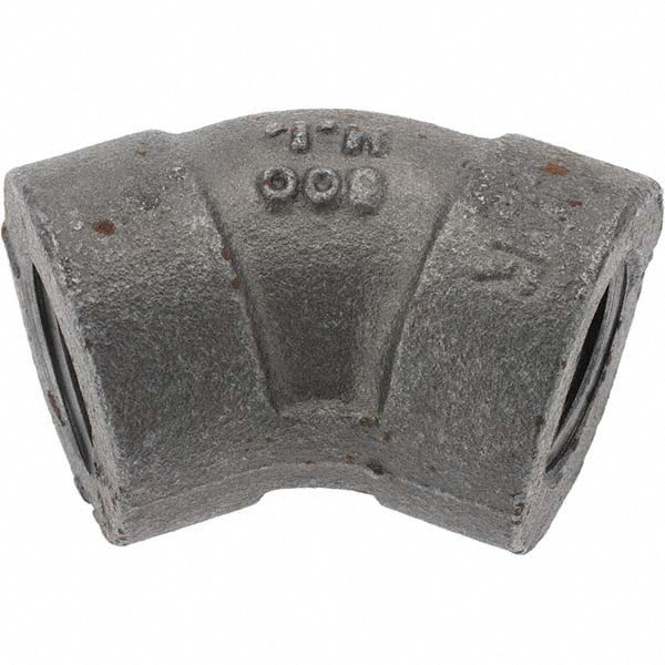 Black 45 &deg; Elbow: 1/2