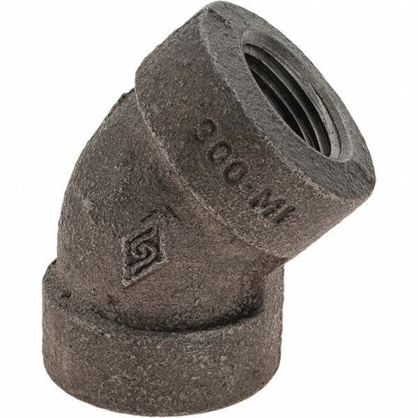 Black 45 &deg; Elbow: 1/2