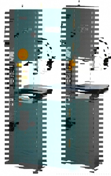 Vertical Bandsaw: Variable Speed Pulley Drive