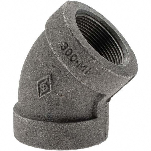 Black 45 &deg; Elbow: 1-1/2