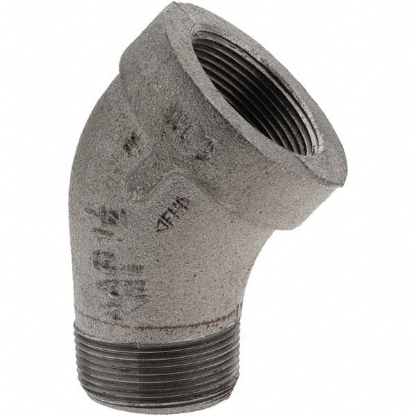 Black 45 &deg; Street Elbow: 1-1/2