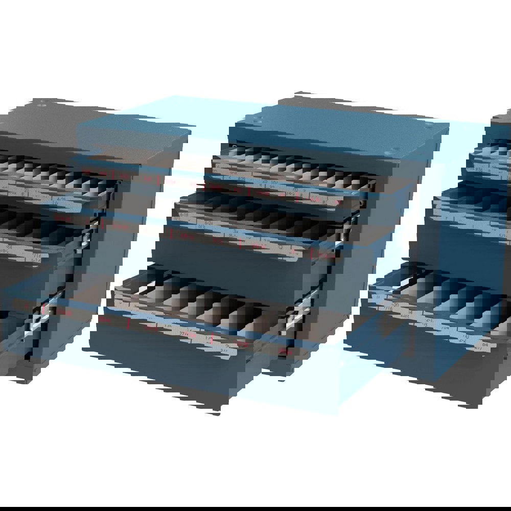 Drill Bit Storage; Material: Steel ; Number Of Drawers: 3