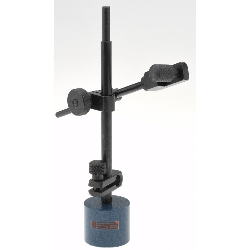 Indicator Positioner & Holder: 50 lb Pull, Fine Adjustment, Includes Base