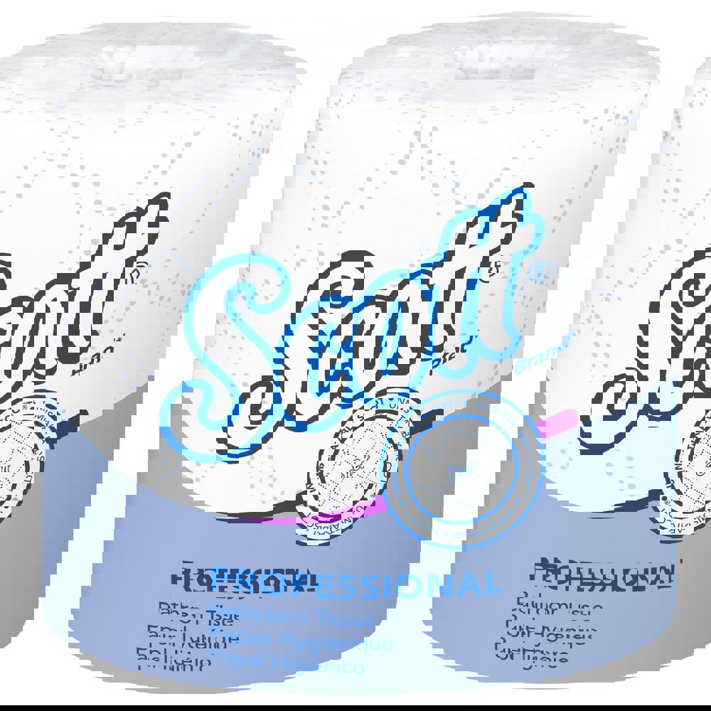 Bathroom Tissue: Recycled Fiber, 2-Ply, White