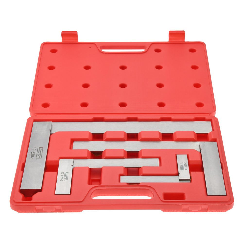 4 Piece, 3, 4, 5-1/2, 7-1/2 Inch Base Length, 4, 6, 9, 12 Inch Blade Length, Square Set