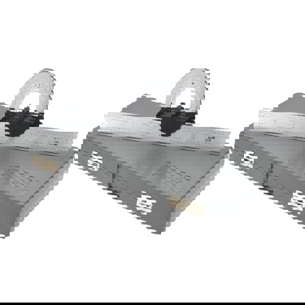 12 Inch Long Blade, 180&deg; Max Measurement, Bevel Protractor