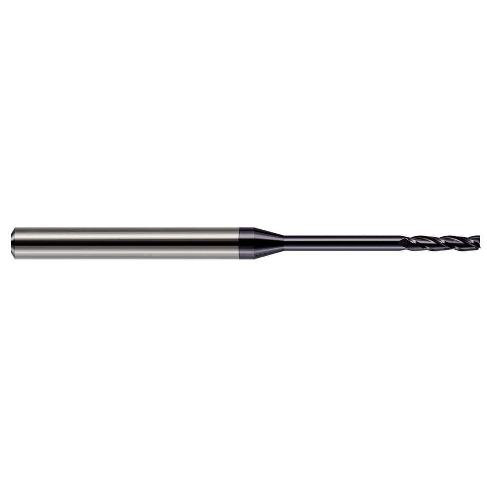 Square End Mill: 3/32'' Dia, 3/4'' LOC, 1/8'' Shank Dia, 2-1/2'' OAL, 3 Flutes, Solid Carbide