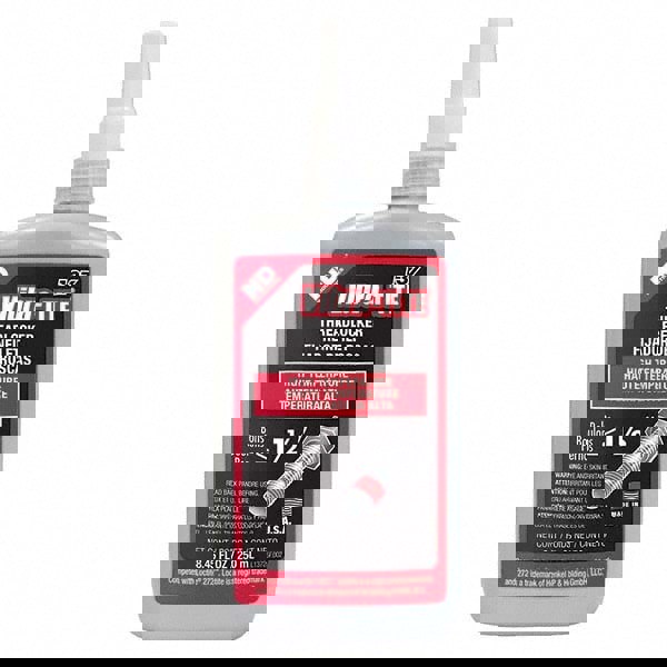 Threadlocker: Red, Liquid, 250 mL, Bottle