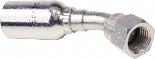 Hydraulic Hose Short Drop Female JIC Swivel 45 &deg; Elbow: 6 mm, 9/16-18, 5,000 psi