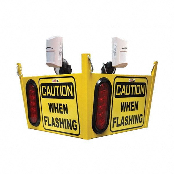 Auxiliary Lights; Light Type: Forklift Warning Light ; Amperage Rating: 1.00 ; Color: Yellow/Red ; Material: Aluminum; Aluminum ; Voltage: 120 V ac