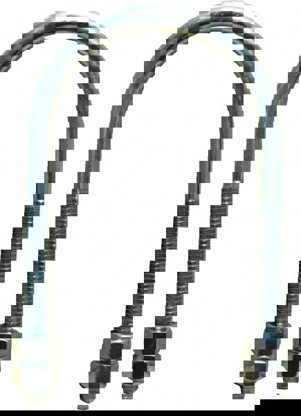 Round U-Bolt: Without Mount Plate, 5/8-11 UNC, 3-3/4