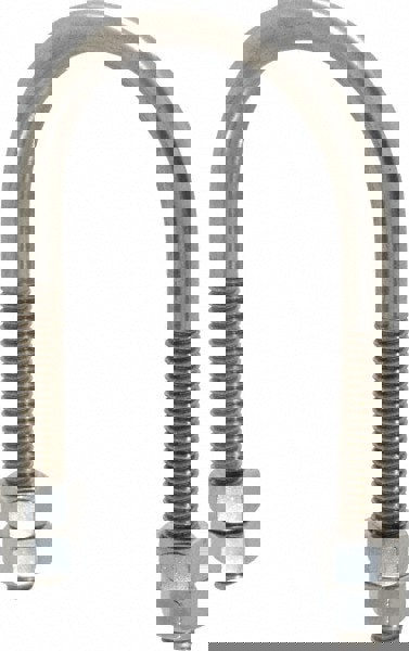Round U-Bolt: Without Mount Plate, 1/2-13 UNC, 3