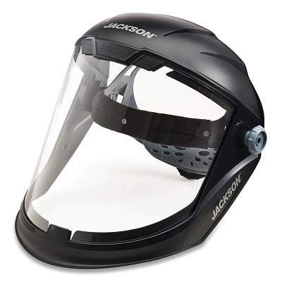 MAXVIEW FACESHIELD CLEAR PC 370 HDGR