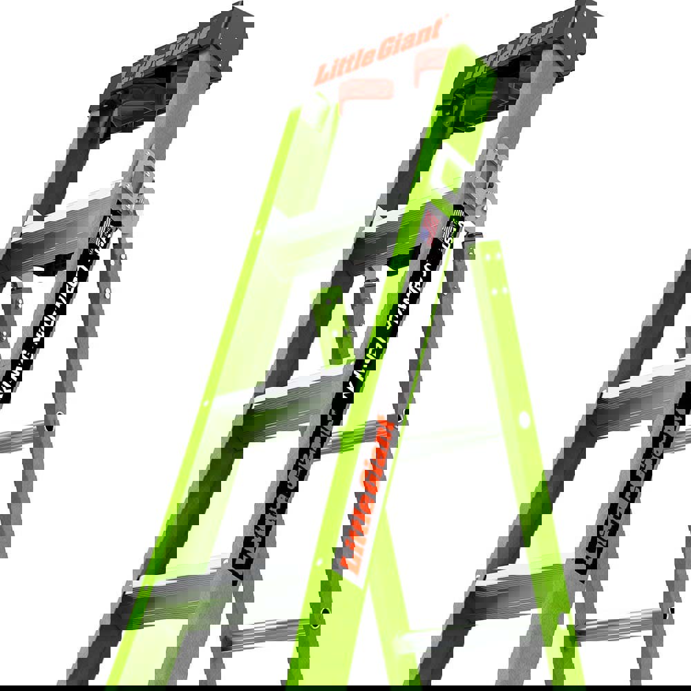 5-Step Fiberglass Step Ladder: Type IAA, 375 lb Capacity, 6' High