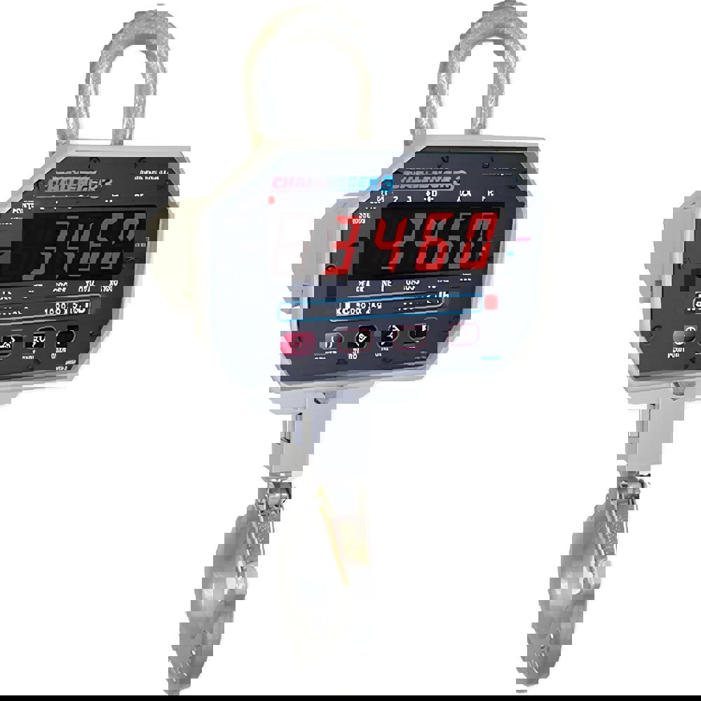 Crane Scales & Hanging Scales; Type: Dynamometer ; Capacity (Lb.): 5000.00 ; Capacity (kg): 2500.0000 ; Display Type: 5-Digit LCD ; Graduation: 2