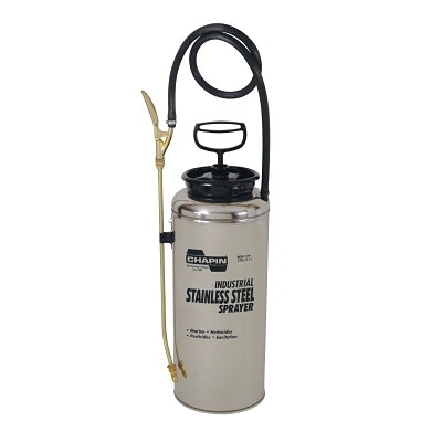 3-GALLON SS OPEN HEAD IND. SPRAYER W/BRA