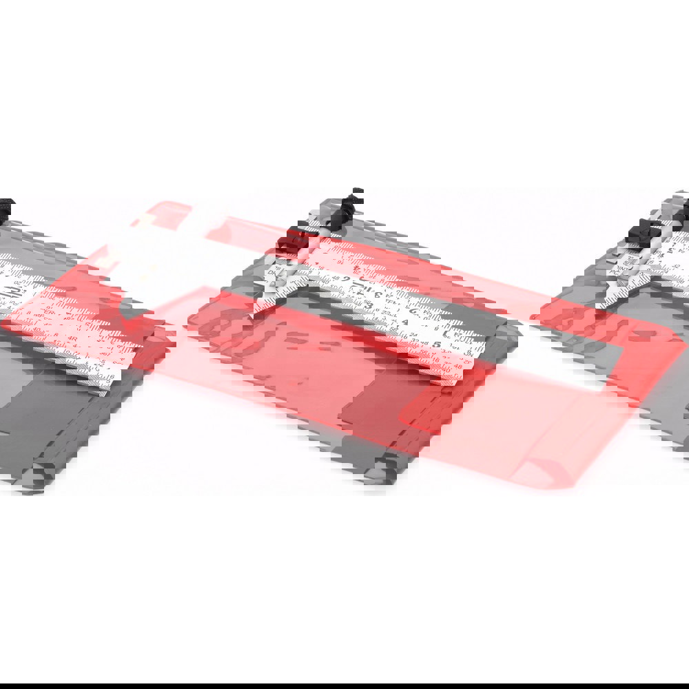 6 Inch Long x 3/4 Wide Blade, 118&deg; Bevel Angle, Steel Ruler Drill Point Gage